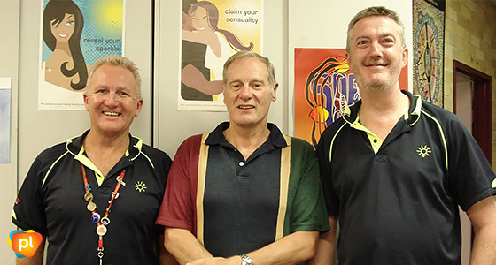 (L-R) Michael Williamson, Paul Maudlin & Neil Sumners, Holden Street Sexual Health Clinic / Photographer: Unknown
